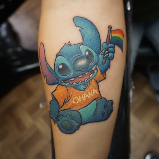 Explore grumpy bear tattoo ideas, creative tattoo ideas in Oxnard, available at Downtown Tattoo & Body Piercing