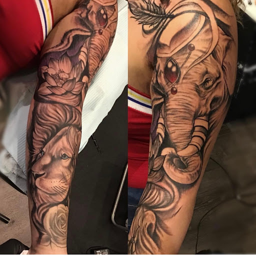 Explore tattoo ideas back of neck, creative tattoo ideas in Providence, available at Body Canvas PVD Custom TATTOO Shop