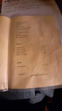 Ostarie A L'Armoniche à Ontagnano menu