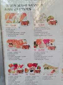 Menu / carte de Sushi One à Paris