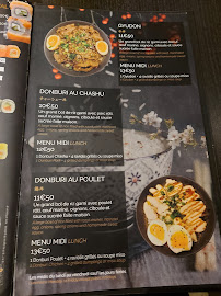 TAO Asian Fusion à Paris menu