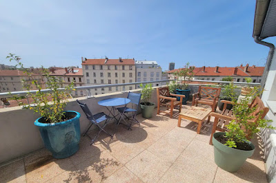 Hôtel Studio Lyon terrasse vue Panoramique à Lyon