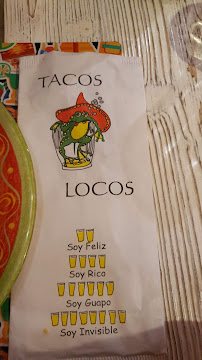 Restaurant mexicain Tacos Locos à Turin - menu / carte