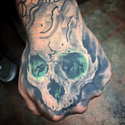Explore sleep token tattoo ideas, creative tattoo ideas in Odessa, available at Black Cat Tattoo Company