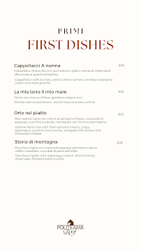 Menu du Politeama Roof à Palermo