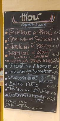 Menu / carte de Circolo Mazzini à Bologna