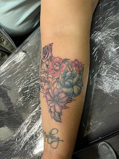 Explore mimikyu tattoo ideas, creative tattoo ideas in Copperas Cove, available at Flashover Ink Tattoo