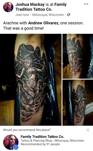 Explore tattoo ideas for men bicep, creative tattoo ideas in Minocqua, available at Family Tradition Tattoo Co.