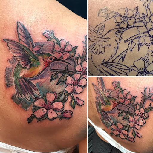 Explore tattoo ideas for shoulder and arm, creative tattoo ideas in Augusta, available at Mr. Tattoo