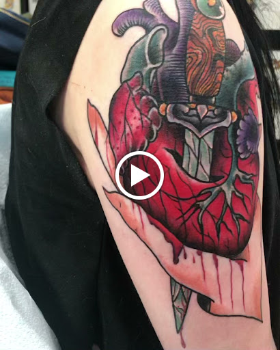 Explore mens dark tattoo ideas, creative tattoo ideas in Libertyville, available at Lucky Seven Tattoo