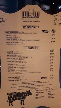 Restaurant à viande Restaurant La Boucherie à Saint-Laurent-des-Vignes (le menu)