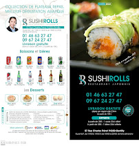 Restaurant japonais Sushi Rolls à Gentilly (la carte)