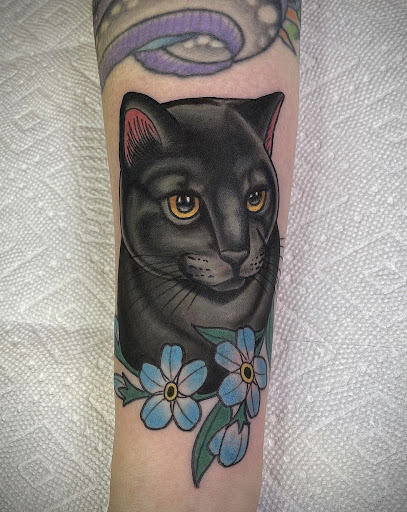 Explore mens side tattoo ideas, creative tattoo ideas in Rutherford, available at Arcana Tattoo