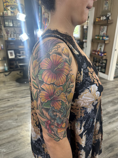 Explore barbed wire tattoo ideas, creative tattoo ideas in Leesville, available at Revolution Ink Tattoo and Art Gallery