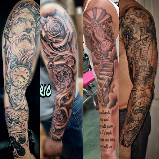 Explore group tattoo ideas for 4, creative tattoo ideas in Roanoke, available at Saint Cecilias Art Studio
