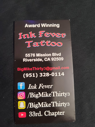Body Piercing Shop «Ink Fever Tattoos and Body Piercing», reviews and photos, 5576 Mission Boulevard, Riverside, CA 92509, USA