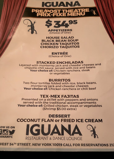 Tex-Mex Restaurant «Iguana New York», reviews and photos, 240 W 54th St, New York, NY 10019, USA