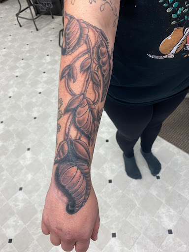 Explore ghostface tattoo ideas, creative tattoo ideas in Orland, available at K1LL3R ARTW0RK