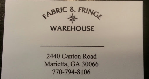 Fabric Store «Fabric & Fringe Warehouse», reviews and photos, 2440 Canton Rd, Marietta, GA 30066, USA
