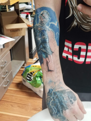 Explore gemini tattoo ideas for men, creative tattoo ideas in Stow, available at Metamorphosis Tattoos & Permanent Cosmetics