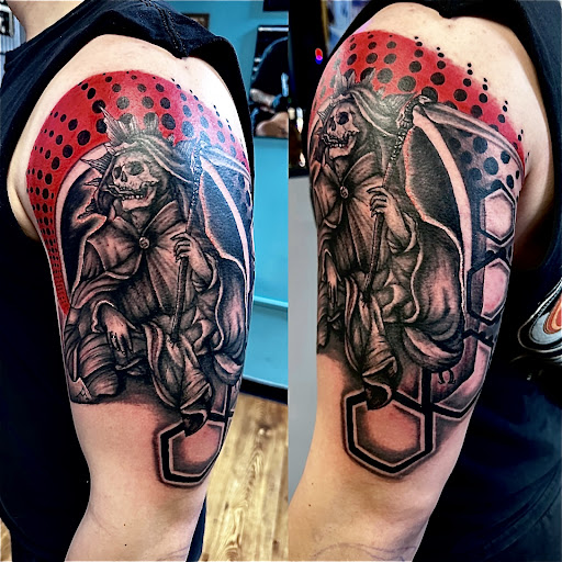 Explore quarter sized tattoo ideas, creative tattoo ideas in Fort Oglethorpe, available at The Helm Tattoo & Piercing