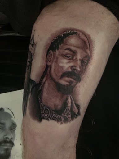 Explore monopoly man tattoo ideas, creative tattoo ideas in Roanoke, available at Saint Cecilias Art Studio