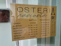 Osteria Nascosta à Forli menu