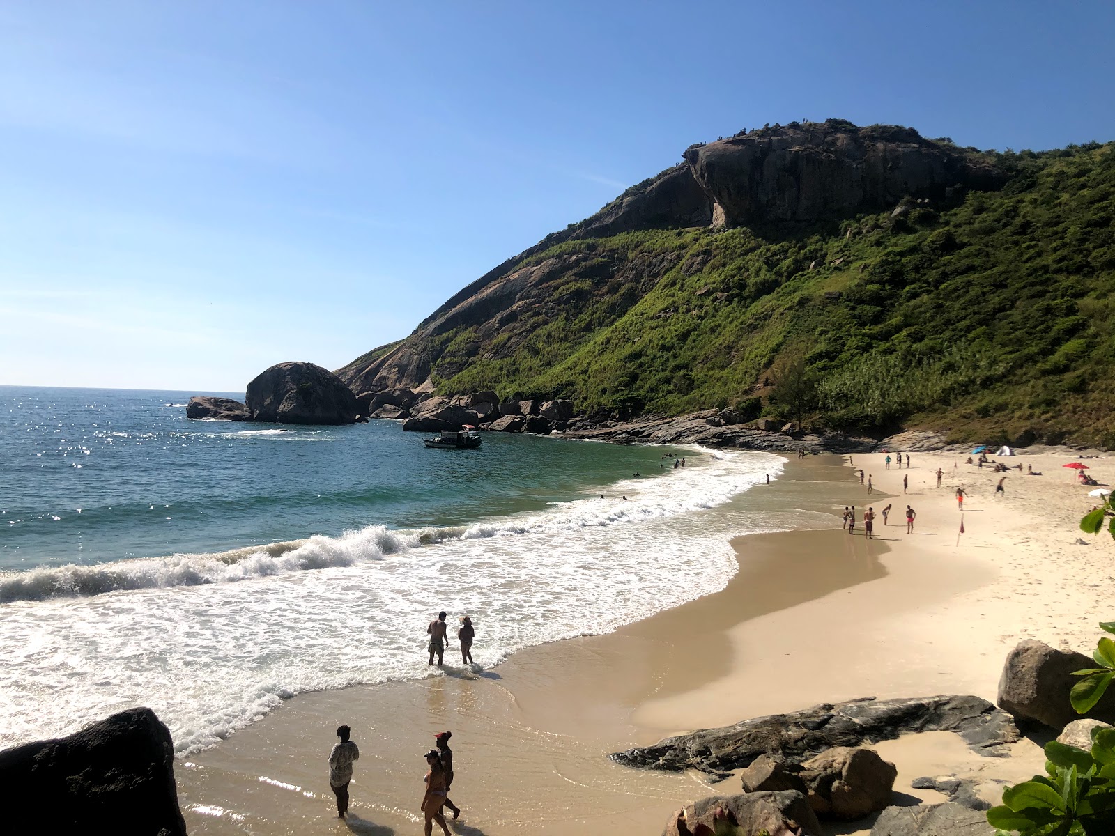 Foto van Perigoso Strand met helder zand oppervlakte