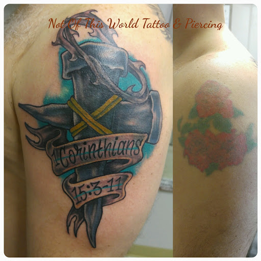 Explore tattoo ideas for women's lower back, creative tattoo ideas in Loganville, available at Not Of This World Tattoo & Piercing