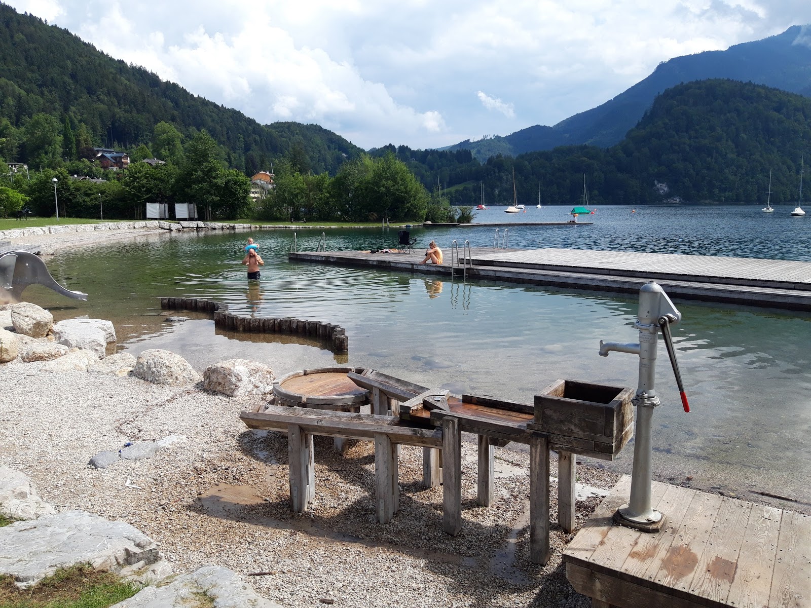 Fotografie cu Strandbad Sankt Gilgen și așezarea