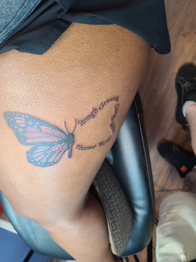 Explore nose tattoo ideas, creative tattoo ideas in Tupelo, available at Primal Ink Tattoo Studio