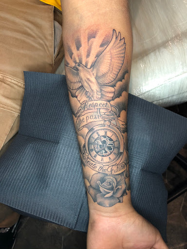 Explore animal skull tattoo ideas, creative tattoo ideas in Buford, available at Wild Tribe Tattoos and Piercings