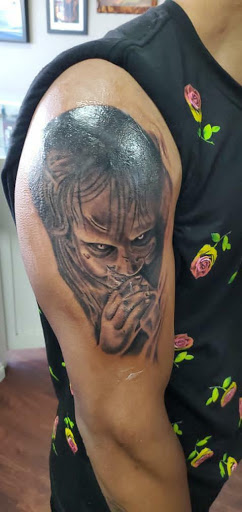 Explore women's cover up tattoo ideas, creative tattoo ideas in Fontana, available at Inkspot Tattoo