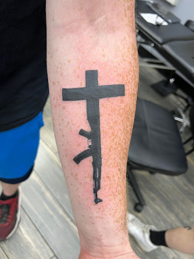 Explore dirty hands clean money tattoo ideas, creative tattoo ideas in El Paso, available at American Tattoo Society of Ft Bliss