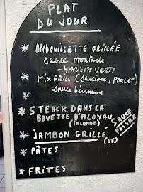 Menu du Restaurant 