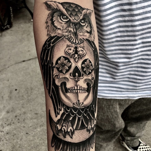 Explore maya tattoo ideas, creative tattoo ideas in Calhoun, available at A Sailors Grave Tattoo Parlor