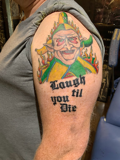 Explore thigh flower tattoo ideas, creative tattoo ideas in Phoenix, available at The Snooty Fox Tattoo and piercing