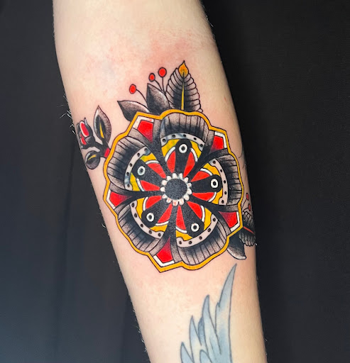 Explore tattoo ideas leg calf, creative tattoo ideas in Annapolis, available at Dapper Dog Tattoo