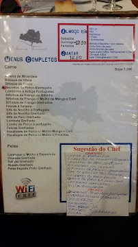 Menu du O Sobreiro à Baixa da Banheira