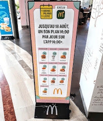 Restauration rapide McDonald's à Thiais (le menu)