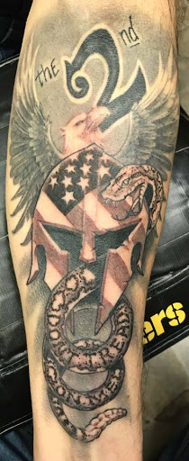 Explore cover up tattoo ideas for shoulder, creative tattoo ideas in Wilmington, available at Wildcard Studios