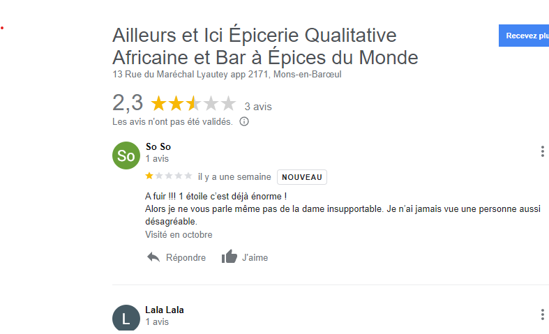Photo n° 1 de l'avis de ailleurs.c fait le 06/10/2023 à 15:19