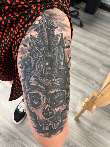 Explore shoulder tattoos ideas, creative tattoo ideas in Pittsburg, available at Delta Art & Tattoo