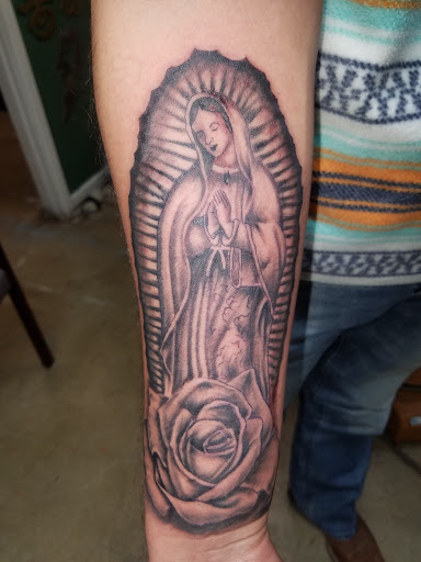 Explore women's thigh tattoo ideas, creative tattoo ideas in Odessa, available at Little Dragon Tattoos Studio