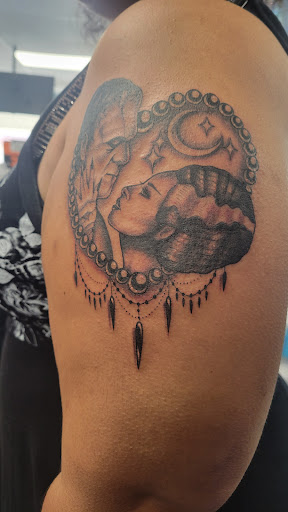 Explore memorial sleeve tattoo ideas, creative tattoo ideas in Murrieta, available at Diamond City Tattoo & Piercing