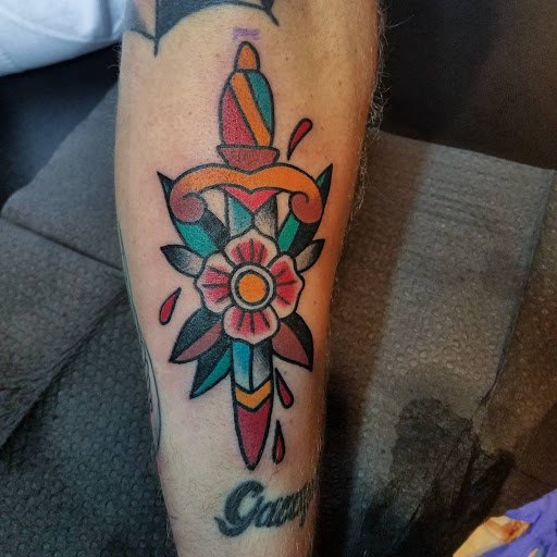 Explore nature tattoo sleeve ideas, creative tattoo ideas in Los Angeles, available at Tinta Rebelde hardcore tattoo