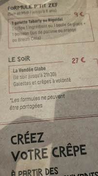 Menu du Tonnerres de Brest à Tournefeuille