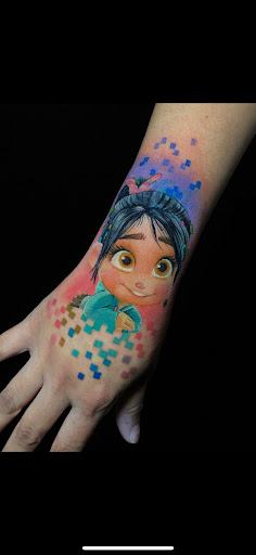 Explore dog portrait tattoo ideas, creative tattoo ideas in Apple Valley, available at Klassic tattoo