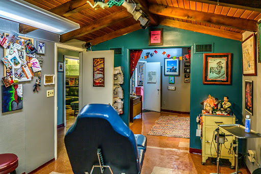 Explore crochet tattoo ideas, creative tattoo ideas in Omaha, available at Liquid Courage Tattoos