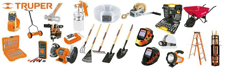 Distribuidor Autorizado Truper Herramientas: lampas, carretillas, compresoras, cajas de herramientas, winchas, escaleras